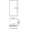 Душевой уголок WasserKRAFT Berkel 90х100 48P18