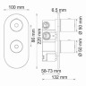 Смеситель для душа WasserKRAFT Berkel 4833 с термостатом