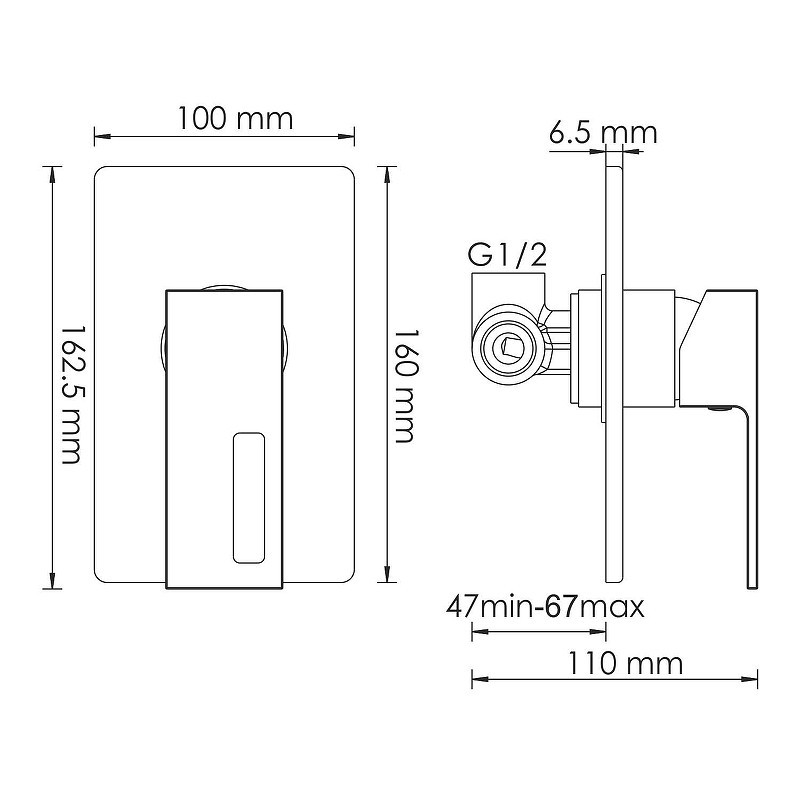 Смеситель для душа WasserKRAFT Alme 1551