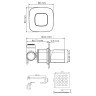 Душевая система WasserKRAFT Saale A9551.146.254