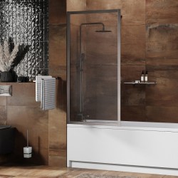 Шторка на ванну WasserKRAFT Abens 80 20W01-80 BN Fixed WasserSchutz