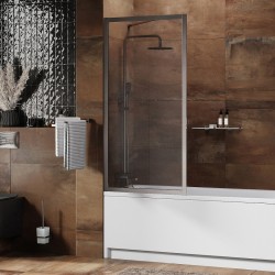 Шторка на ванну WasserKRAFT Abens 80 20W01-80 BN Fixed WasserSchutz