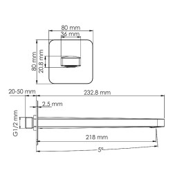 Излив для смесителя WasserKRAFT Havel A284