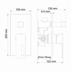 Смеситель для душа WasserKRAFT Alme 1541