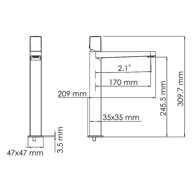 Смеситель для раковины WasserKRAFT Naab 8603H