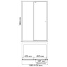 Душевая дверь WasserKRAFT Aula 110 11P13