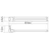 Полотенцедержатель WasserKRAFT Leine K-5031W поворотный