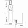 Держатель запасного рулона WasserKRAFT Leine K-5097