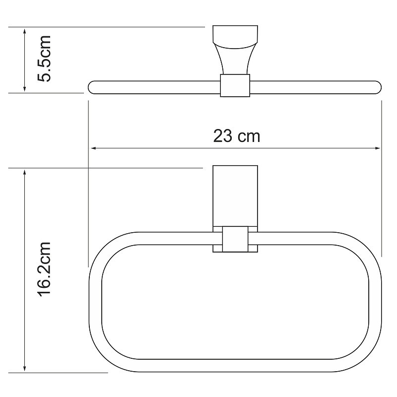 Кольцо для полотенец WasserKRAFT Leine K-5060W