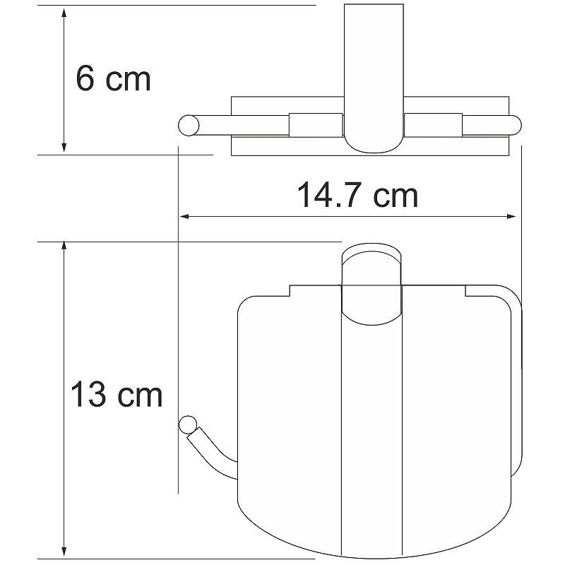 Держатель туалетной бумаги WasserKRAFT Berkel K-6825 с крышкой