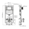 монтажная рама WasserKRAFT Vils 56TLT.010.ME.RG04 для унитаза