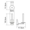 Держатель запасного рулона WasserKRAFT Lopau K-6097