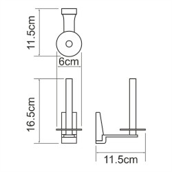 Держатель запасного рулона WasserKRAFT Lopau K-6097