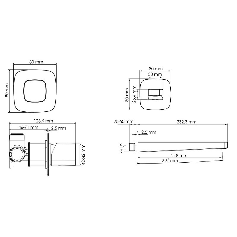 Смеситель для раковины WasserKRAFT Saale A9551.316