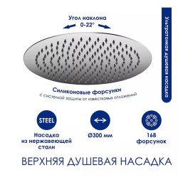 Душевая система WasserKRAFT A166.116.127.010.CH