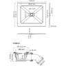 Душевой поддон из стеклопластика WasserKRAFT Elbe 120x100 74T10