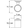 Стакан для зубных щеток WasserKRAFT Isar K-7328