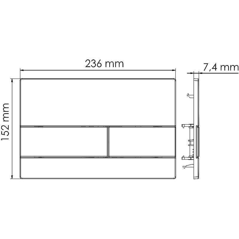 смывной бачок WasserKRAFT Aller 10TLT.031.ME.PG04 для унитаза