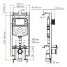монтажная рама WasserKRAFT Dinkel 58TLT.010.ME.RG04 для унитаза