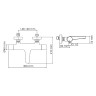 Смеситель для ванны WasserKRAFT Elbe 7411 Thermo с термостатом
