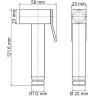Гигиенический душ WasserKRAFT Exter A138