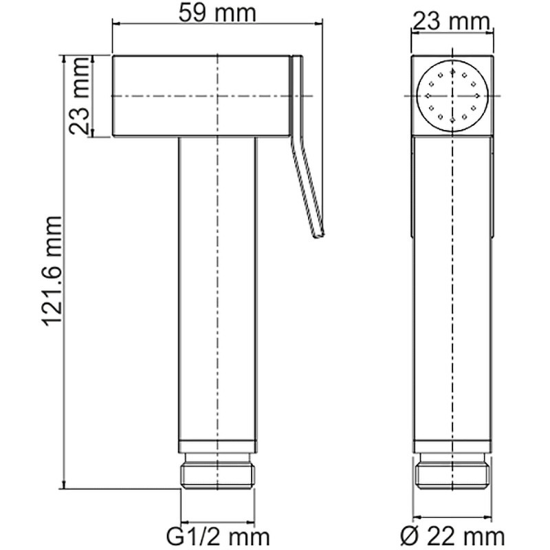 Гигиенический душ WasserKRAFT Exter A138