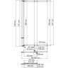 Шторка на ванну WasserKRAFT Dill 80 61S02-80