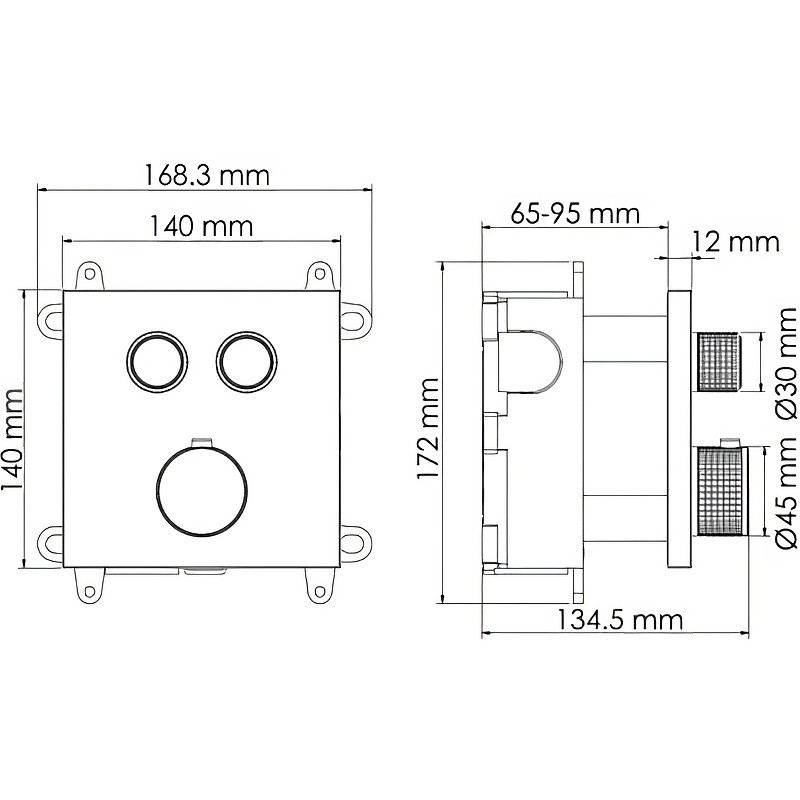 Смеситель для душа WasserKRAFT Elbe 7448 Thermo с термостатом