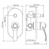 Смеситель для ванны WasserKRAFT A1361.049.111.113.053