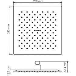 Верхний душ WasserKRAFT A254