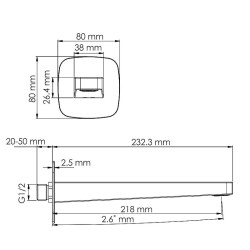 Излив для смесителя WasserKRAFT Saale A316
