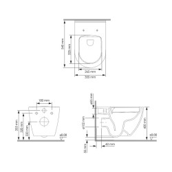 Унитаз WasserKRAFT Mindel H002.E034 подвесной