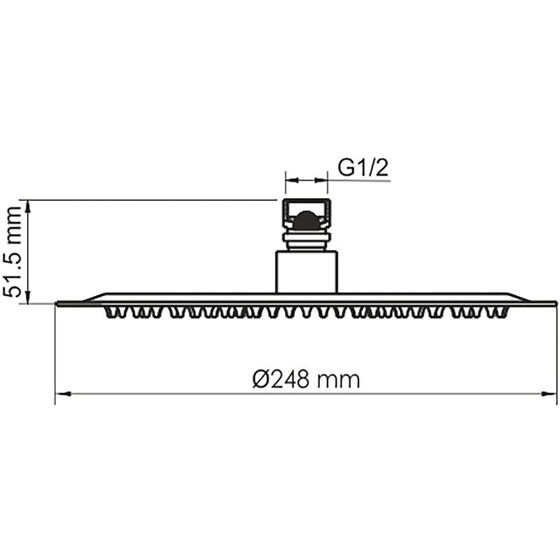 Верхний душ WasserKRAFT A259