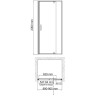 Душевая дверь WasserKRAFT Aisch 90 55P04