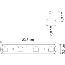 Вешалка для полотенец WasserKRAFT Kammel K-8374W