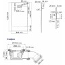 Душевой поддон из стеклопластика WasserKRAFT Elbe 120x80 74T06