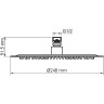Верхний душ WasserKRAFT A257