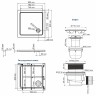 Акриловый поддон для душа WasserKRAFT Amper 90x90 29T03