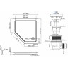 Акриловый поддон для душа WasserKRAFT Isen 101х101 26T38