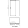 Душевая дверь WasserKRAFT Aisch 120 55P05