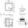 Акриловый поддон для душа WasserKRAFT Amper 80x80 29T02