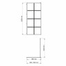 Душевая перегородка WasserKRAFT Glan 90 66W39