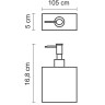 Дозатор для жидкого мыла WasserKRAFT Schunter K-88299