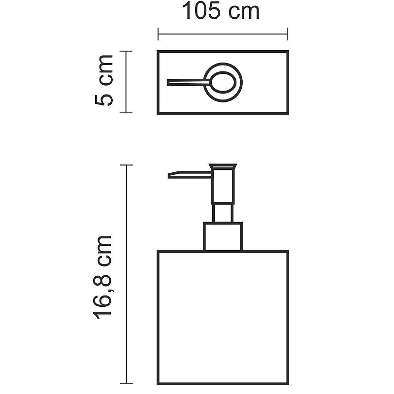 Дозатор для жидкого мыла WasserKRAFT Schunter K-88299
