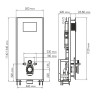 монтажная рама WasserKRAFT Glan 66TLT.010.ME.BL.RG03 для унитаза