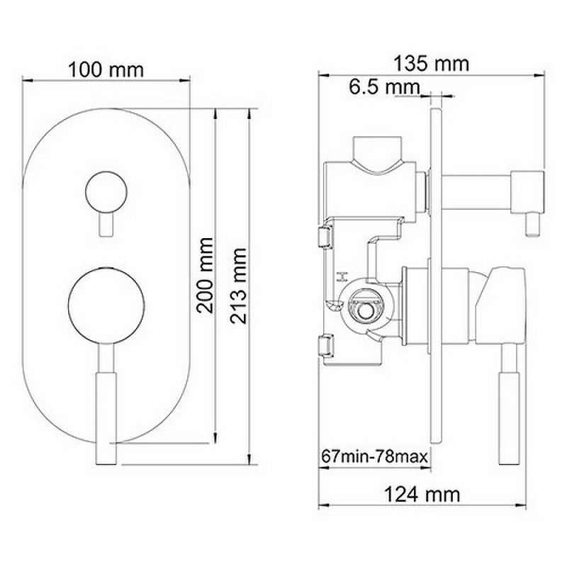 Смеситель для душа WasserKRAFT Main 4141