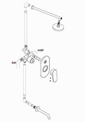 Смеситель для душа WasserKRAFT Main 4141