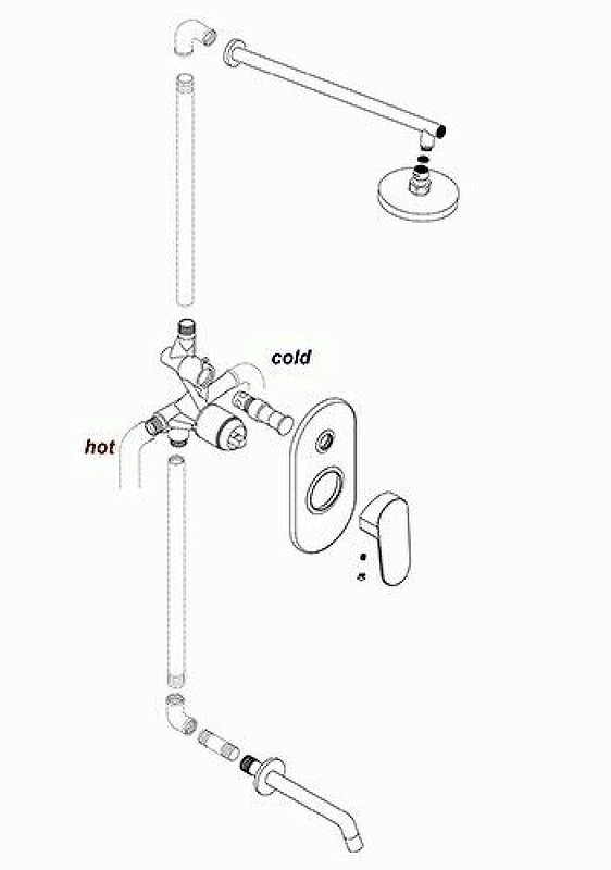 Смеситель для душа WasserKRAFT Main 4141