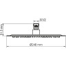 Верхний душ WasserKRAFT A258