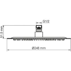 Верхний душ WasserKRAFT A258